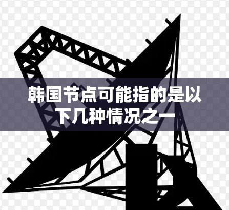 韩国节点可能指的是以下几种情况之一 韩国节点可能指的是以下几种情况之一