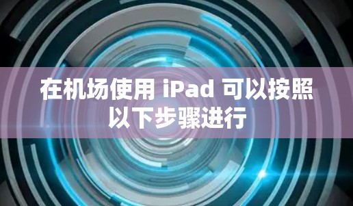 在机场使用 iPad 可以按照以下步骤进行