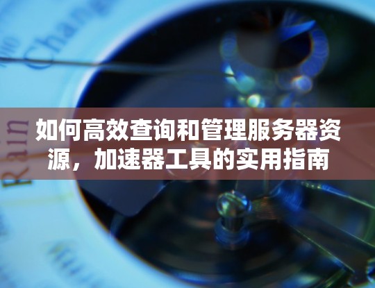如何高效查询和管理服务器资源,加速器工具的实用指南 如何高效查询和管理服务器资源,加速器工具的实用指南