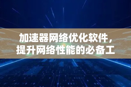 加速器网络优化软件，提升网络性能的必备工具