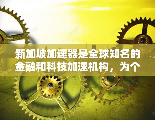 新加坡加速器是全球知名的金融和科技加速机构，为个人和企业提供了多种支持和服务，加速其发展进程。以下是对新加坡加速器节点列表的详细描述