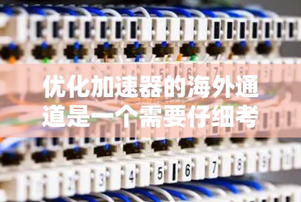 优化加速器的海外通道是一个需要仔细考虑和优化的过程，以确保网站在海外市场的稳定、高效和安全。以下是一些具体的优化策略和步骤