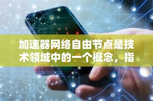 加速器网络自由节点是技术领域中的一个概念，指在特定网络环境下运行的加速器工具，允许开发者在本地或特定的网络环境中进行软件升级和优化。以下是对该概念的详细分析和总结
