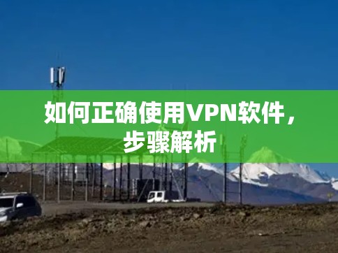 如何正确使用VPN软件，步骤解析