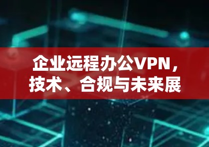 企业远程办公VPN，技术、合规与未来展望