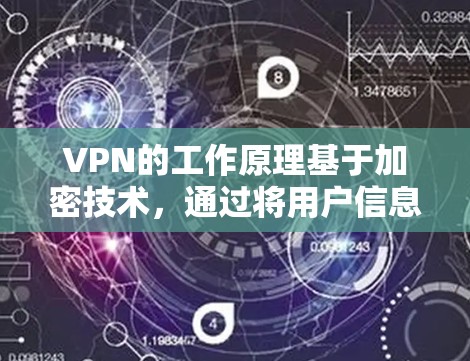 VPN的工作原理基于加密技术，通过将用户信息从一个地方传输到另一个地方，确保数据的安全性。以下是 VPN 的主要工作原理和步骤的详细说明