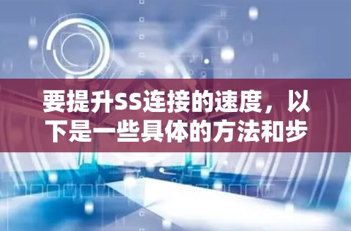 要提升SS连接的速度，以下是一些具体的方法和步骤