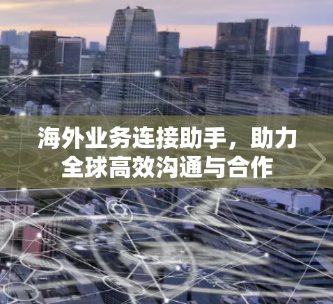 海外业务连接助手，助力全球高效沟通与合作