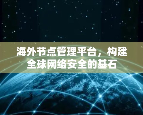 海外节点管理平台，构建全球网络安全的基石