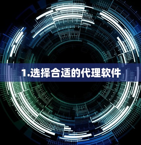 1.选择合适的代理软件