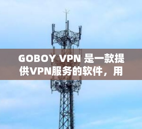 GOBOY VPN 是一款提供VPN服务的软件，用户可以通过它连接到互联网，享受不受网络连接限制的访问。软件支持多种网络环境，包括Wi-Fi、蓝牙、有线网络以及手机、平板等设备