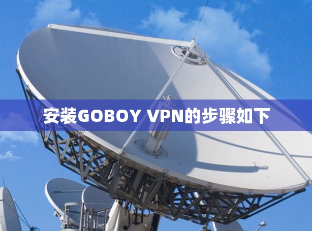 安装GOBOY VPN的步骤如下