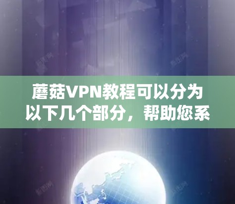 蘑菇VPN教程可以分为以下几个部分，帮助您系统地使用该服务