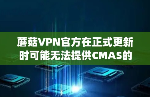 蘑菇VPN官方在正式更新时可能无法提供CMAS的审查功能，因此正式用户可能无法使用服务。建议用户直接访问OpenVPN的官方网站或联系客服获取最新更新信息