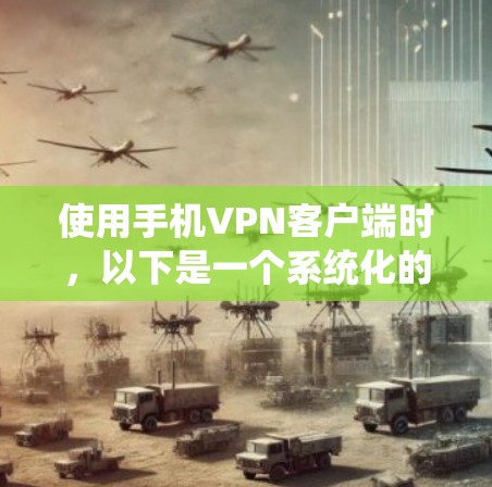 使用手机VPN客户端时，以下是一个系统化的指南，帮助你做出明智的选择