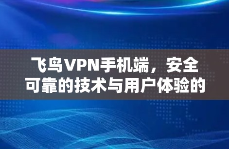 飞鸟VPN手机端，安全可靠的技术与用户体验的完美融合