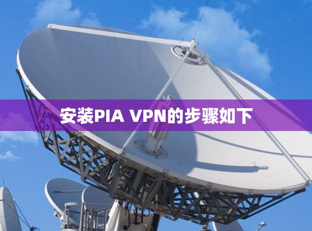 安装PIA VPN的步骤如下