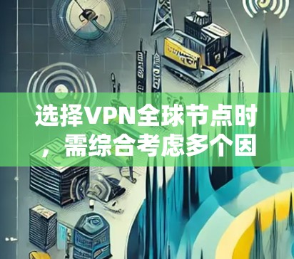选择VPN全球节点时,需综合考虑多个因素以做出明智决定。以下是一个结构化的比较和总结 选择VPN全球节点时,需综合考虑多个因素以做出明智决定。以下是一个结构化的比较和总结